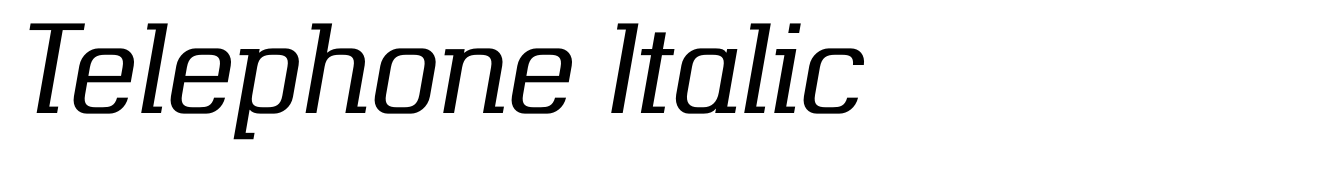 Telephone Italic